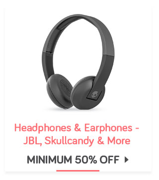 Headphones & Earphones | JBL, Skullcandy & more | Min. 50% Off