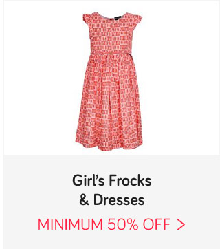 Girls' Frocks & Dresses - Min. 50% Off