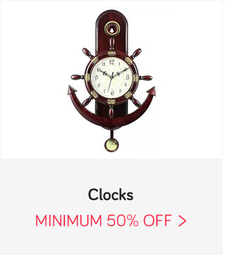 Clocks- Min. 50% off