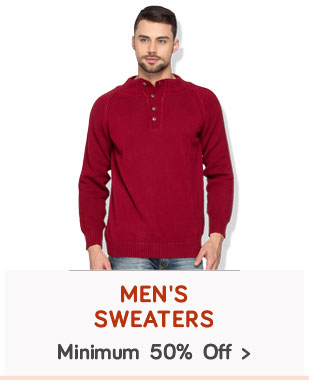 Men's Sweaters - Min.50% off