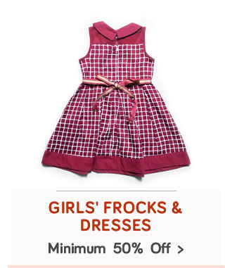 Girls' Frocks & Dresses- Min. 50% Off