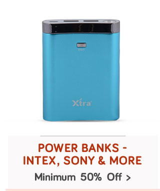 Power Bank - Min. 50% off