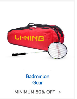 Badminton Gear - Min. 50% off