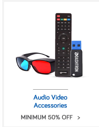 Audio Video Accessories | Min. 50% Off