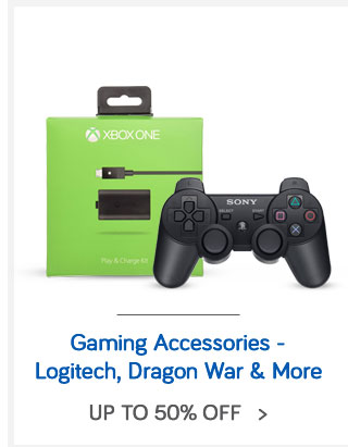 Gaming Accessories | Up To 50% Off | Logitech | Dragon War | Sony | Microsoft | Razer 