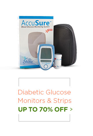 Diabetic Glucose Monitors & Strips upto 70%