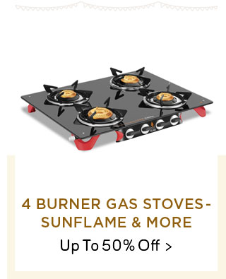 4 Burner Gas Stoves - Sunflame | Surya Accent & more