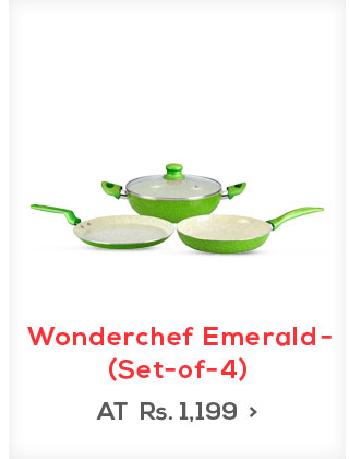 Wonderchef Emerald Cookware Set 4Pcs