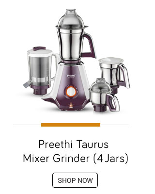 Preethi Taurus MGA 217 750-Watts Mixer Grinder ( 4 Jars)