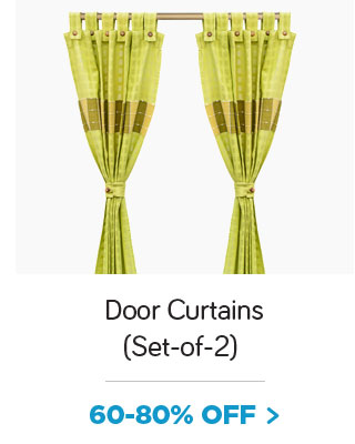 Set of 2 Door Curtains