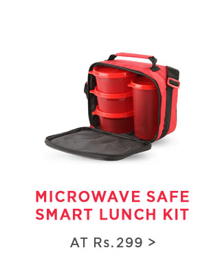 Joyo Red Virgin Plastic Microwave Safe Smart Lunch Kit - Flat Rs. 229