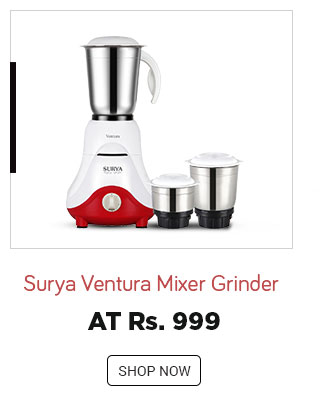 Surya Ventura 3 Jar 500 W Mixer Grinder