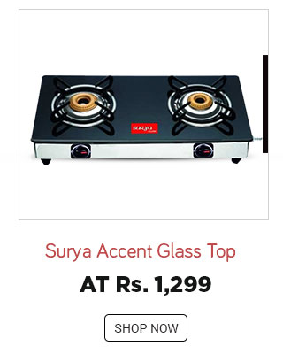 Surya Accent 2Br Mini Glass Top