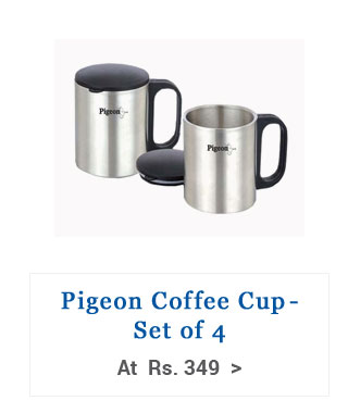 Pigeon Coffee Cup Set of 4