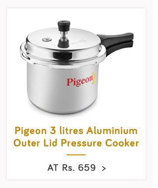 Pigeon Favourite 3 litres Aluminium Outer Lid Pressure Cooker