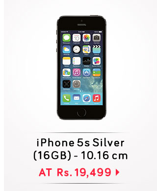 iPhone 5s Silver (16GB) - 10.16 cm