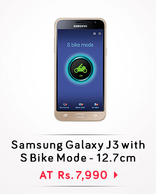 Samsung Galaxy J3 with S Bike Mode - 12.7cm