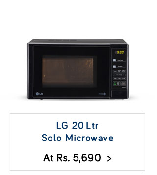 LG 20 Ltr MS2043DB Solo Microwave