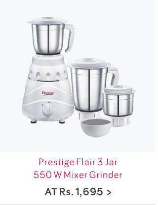Prestige Flair 3 Jar 550 W Mixer Grinder