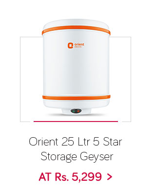 Orient 25 Ltr WS2502M 5 Star Storage Geyser