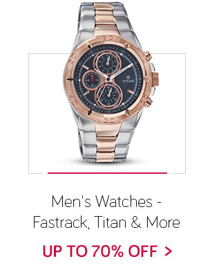 "Men's Watches - Up to 70% OFF  Fastrack, Titan & More"