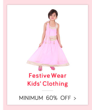Festive Wear Kids Clothing – Min 60% + Extra 20% Off	