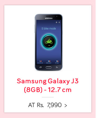 Samsung Galaxy J3 with S Bike Mode (8GB) - 12.7cm