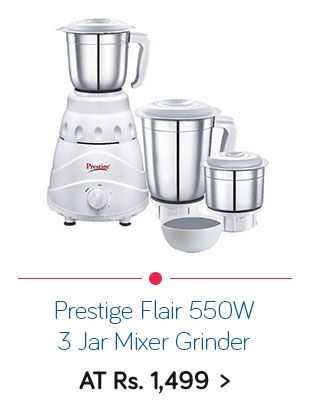 Prestige Flair 550W 3 Jar Mixer Grinder