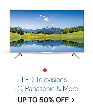 101.6 cm (40 inches) and above LED Televisions - Up to 50% off - LG, Panasonic and more