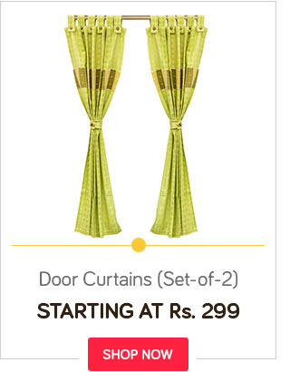 Set of 2 Door Curtains
