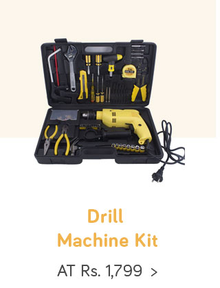 Buildskill BED2100TK 13mm Drill Machine Kit with Reversible and Impact Function + 101 Accessories