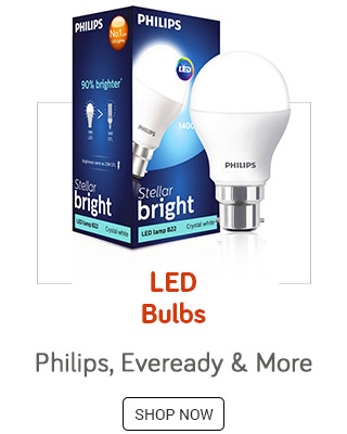 LED Bulbs - Philips, Eveready, Wipro
