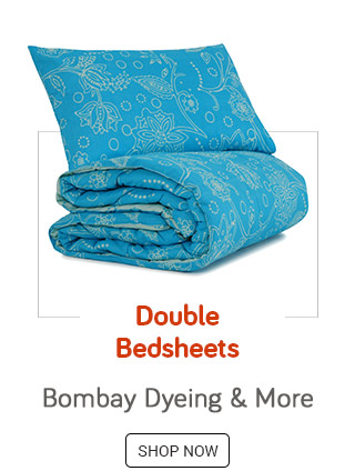 Double Bedsheets - Bombay Dyeing, Raymond & More