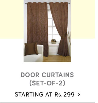 Set of 2 Door Curtains