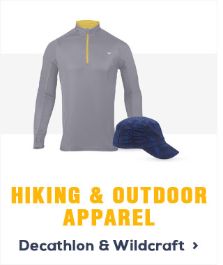 Hiking & Outdoor Apparel - Decathlon & Wildcraft