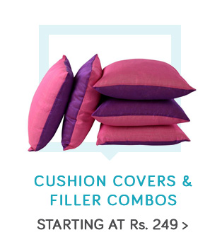 Cushion Covers & Filler Combos - Starting at Rs.249