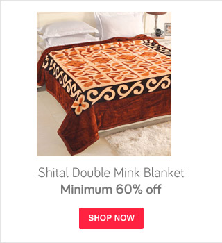 Shital Double Mink Blanket - Min. 60% off