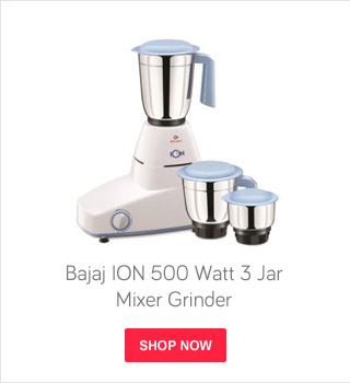 Bajaj ION 500 Watt 3 Jar Mixer Grinder