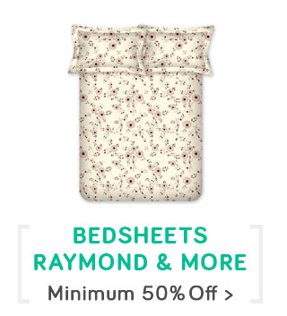 Bedsheets - Bombay Dyeing, Raymond & More - MIn 50% Off