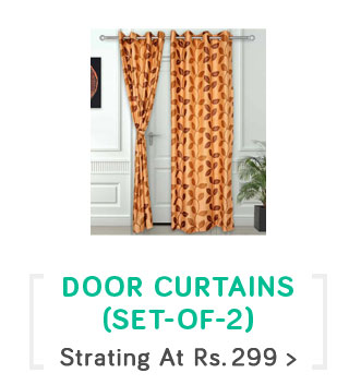 Set of 2 Door Curtains - Strating At Rs. 299