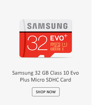 Samsung 32 GB UHS-I 80MB/s Class 10 Evo Plus Micro SDHC Card (with SD Adapter)