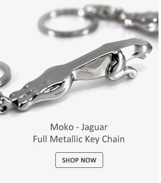 Moko - Jaguar Full Metallic Key Chain