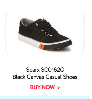 Sparx SC0162G Black Canvas Casual Shoes