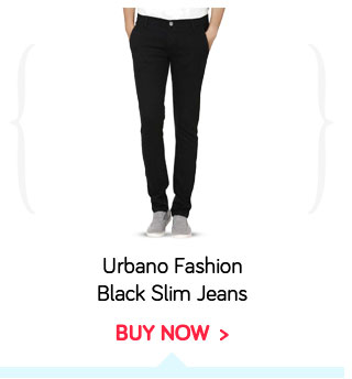 Urbano Fashion Black Slim Jeans