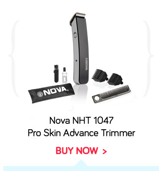 Nova NHT 1047 Pro Skin Advance Trimmer (Black)