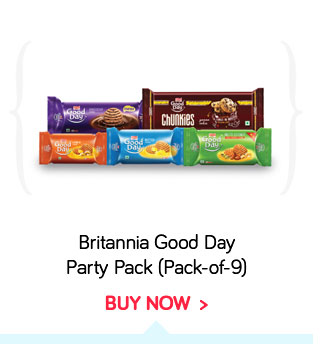 Britannia Good Day Party Pack (Assorted Cookies) Pack Of 9