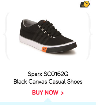 Sparx SC0162G Black Canvas Casual Shoes