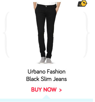 Urbano Fashion Black Slim Jeans