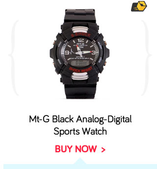 Mt-G Black Analog-Digital Sports Watch