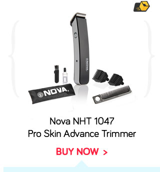 Nova NHT 1047 Pro Skin Advance Trimmer (Black)